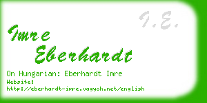 imre eberhardt business card